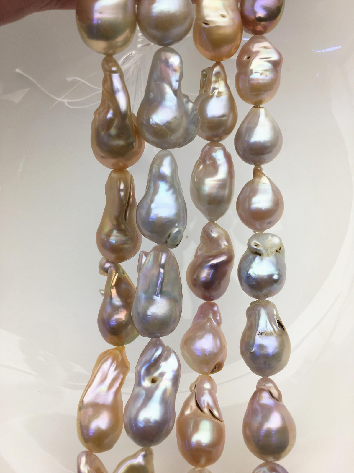 1 strand 15.5'' A 12-15mm natural color flame ball pearl,FL15-2A-5-35