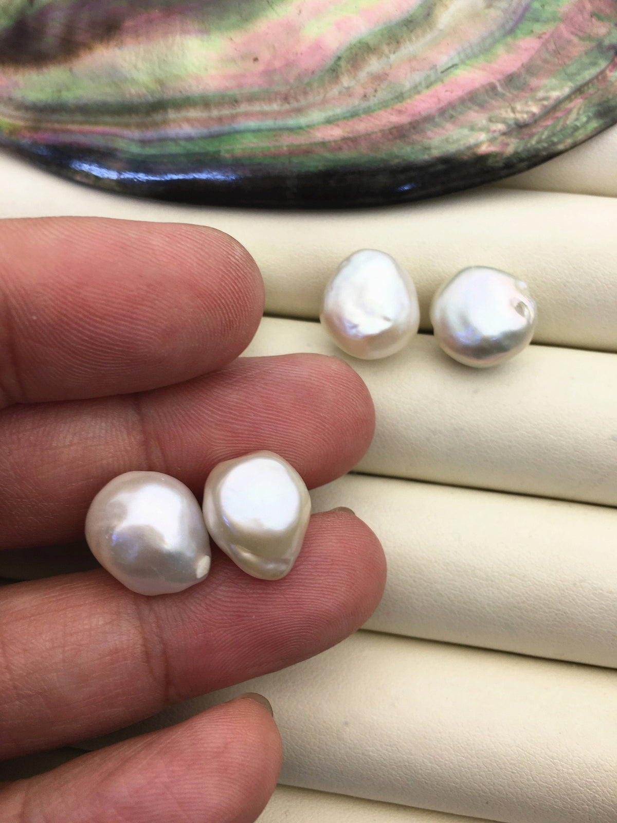 2 pairs AA+ 11-13mm White nugget pearl dangle earrings,S925 sterling silver,wedding pearl earrings,SE3-T66