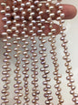 AAA 4-4.5mm purple rice freshwater pearls, Cultured white rice freshwater pearls beads strand, LR4-3A-46