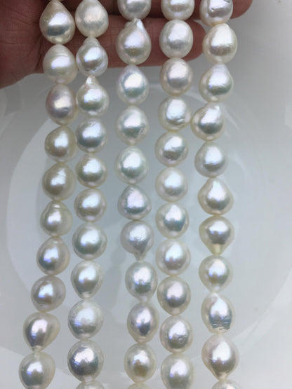 AA 10-12mm white drop Edison Freshwater Pearl,ED12-2A-5-50