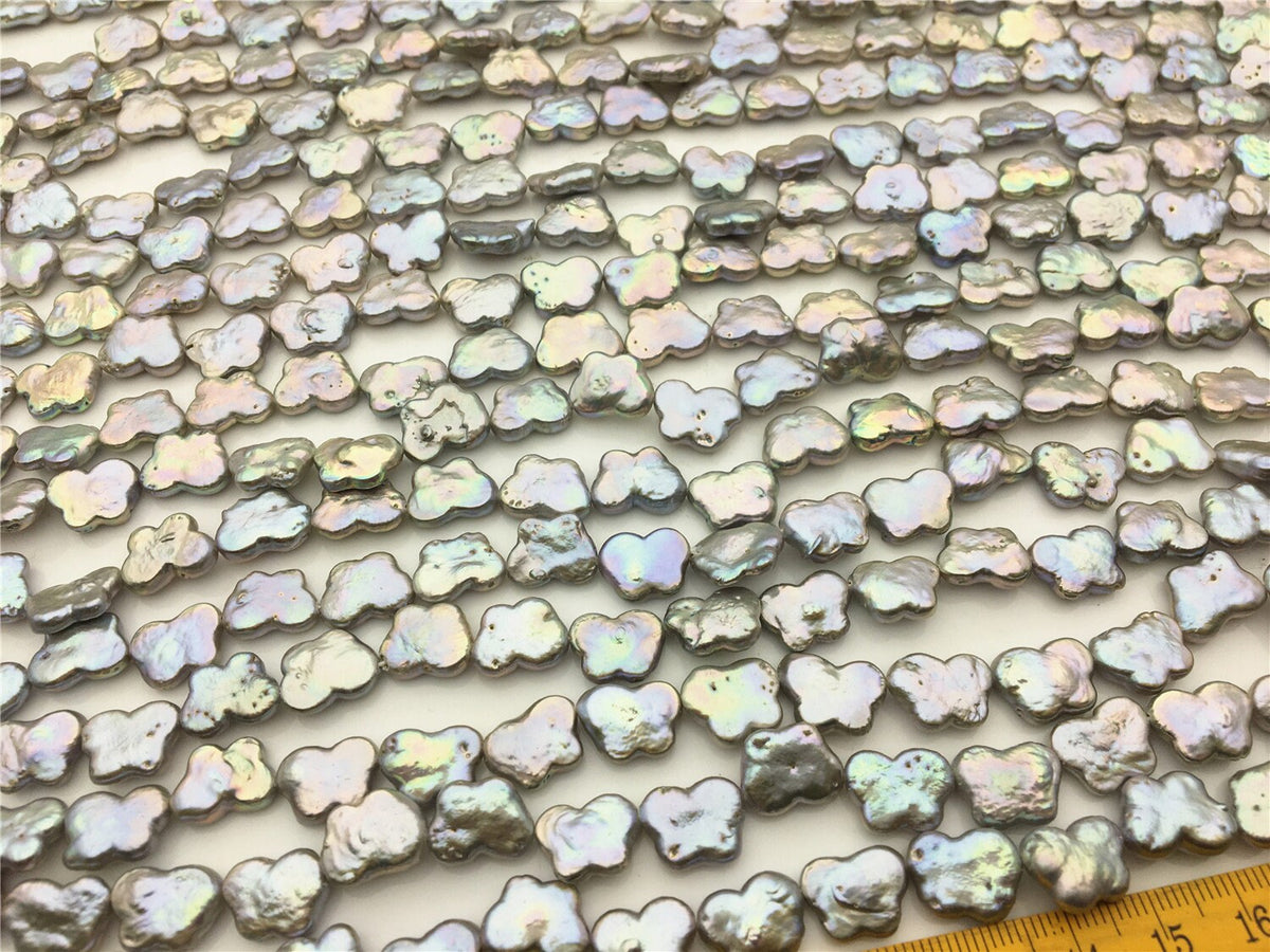 Rare!AA+ 9.5-10x12-13mm Gray Butterfly Pearl, Freshwater pearl Butterfly, for your design, Cultured Pearls Maggie Designs, ZS-17-7