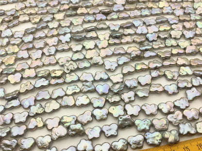 Rare!AA+ 9.5-10x12-13mm Gray Butterfly Pearl, Freshwater pearl Butterfly, for your design, Cultured Pearls Maggie Designs, ZS-17-7