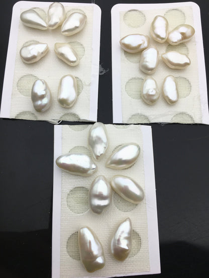 AAA 9-10mm White flower and earrings set keshi Freshwater Pearl, Fresh Water Pearl, Wedding Necklace, ZS-127-62-4