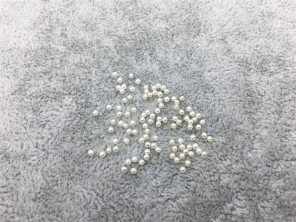 5pcs AAAA 1.5-1.7mm white round freshwater seed pearls, no hole, Cultured pearl, diy pearl beads, RP1-4A-3