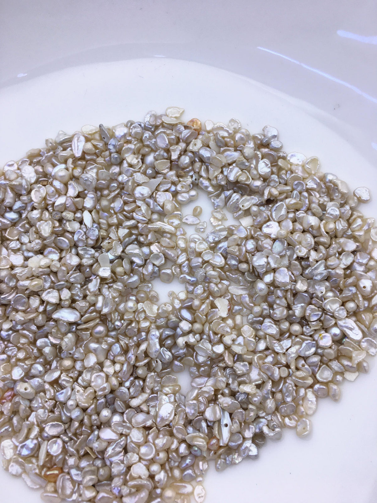 90grams AA 3-5mm keshi freshwater pearls,mix hole,ZS-127-T1