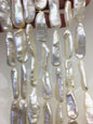 AA+ 12-14mm White long baroque Freshwater Pearl,ZS-119-43