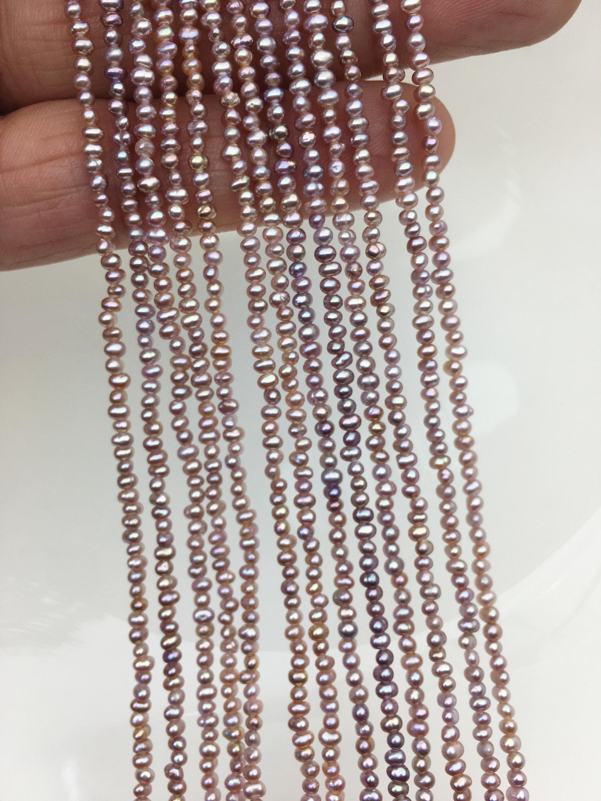 AAA 2-2.2mm purple seed potato freshwater pearls, seed pearl, small size pearls bead wholesale, CR2-T1