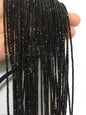 15.5'' AAA 2.3mmx1.5mm Black Spinel Faceted beads,Semi Precious stone,black spinel beads,SP-B21-001