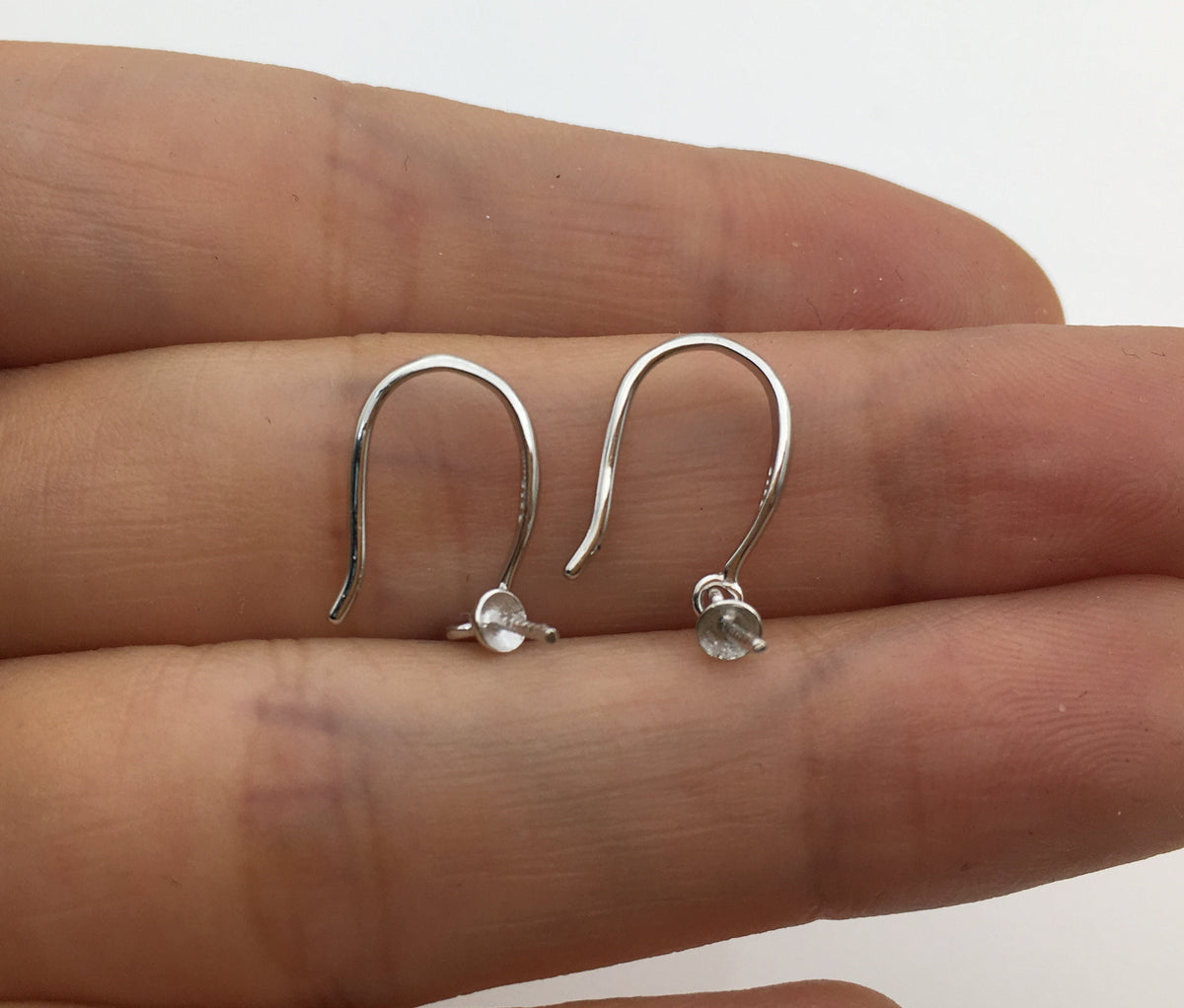 High Quality S925 Sterling Silver white/gold plated dangle hook, for dangle earrings, DIY, wholesale, ASL-ER-007