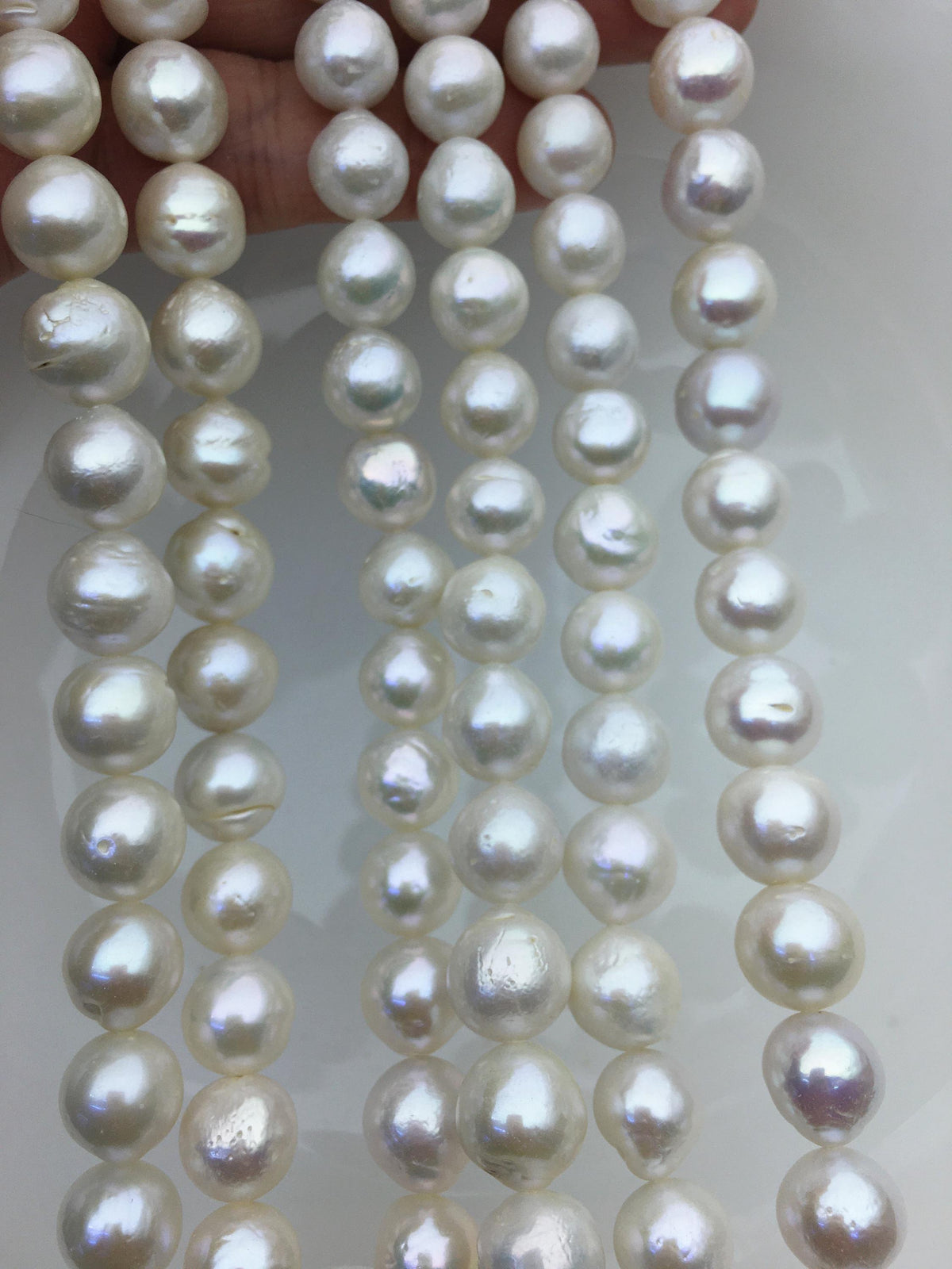 AA 10-12mm white baroque drop Edison Freshwater Pearl,ED12-2A-5-21
