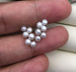 High Luster!AAA white button round pearl stud earring wedding, Sterling Silver rice pearl dangle earrings, bridal earrings pearl, SE3-008-1