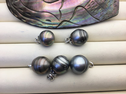 1pc 12-13mm Genuine Rice Tahitian Pearl Pendant, natural color sea pearl,pearl necklace - NC1-T45