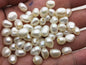 30pcs AA+ 7.4-8.4mm white nugget freshwater pearls,2.2mm large hole,LM8-2A-2