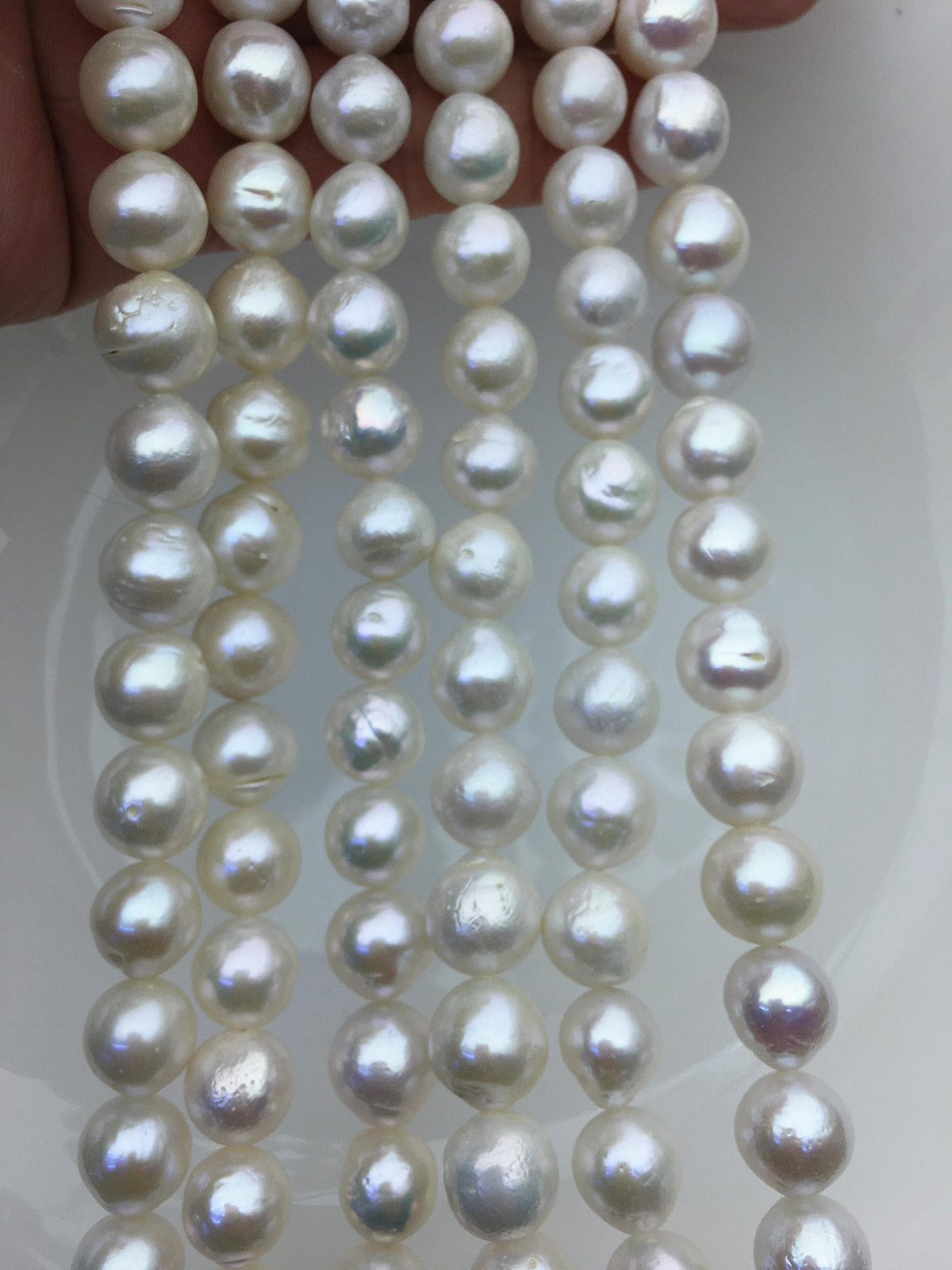 AA 10-12mm white baroque drop Edison Freshwater Pearl,ED12-2A-5-21