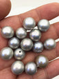 6pcs AA+ 13-14mm Gray Round edison freshwater pearl,1.8mm large hole,RP13-T3