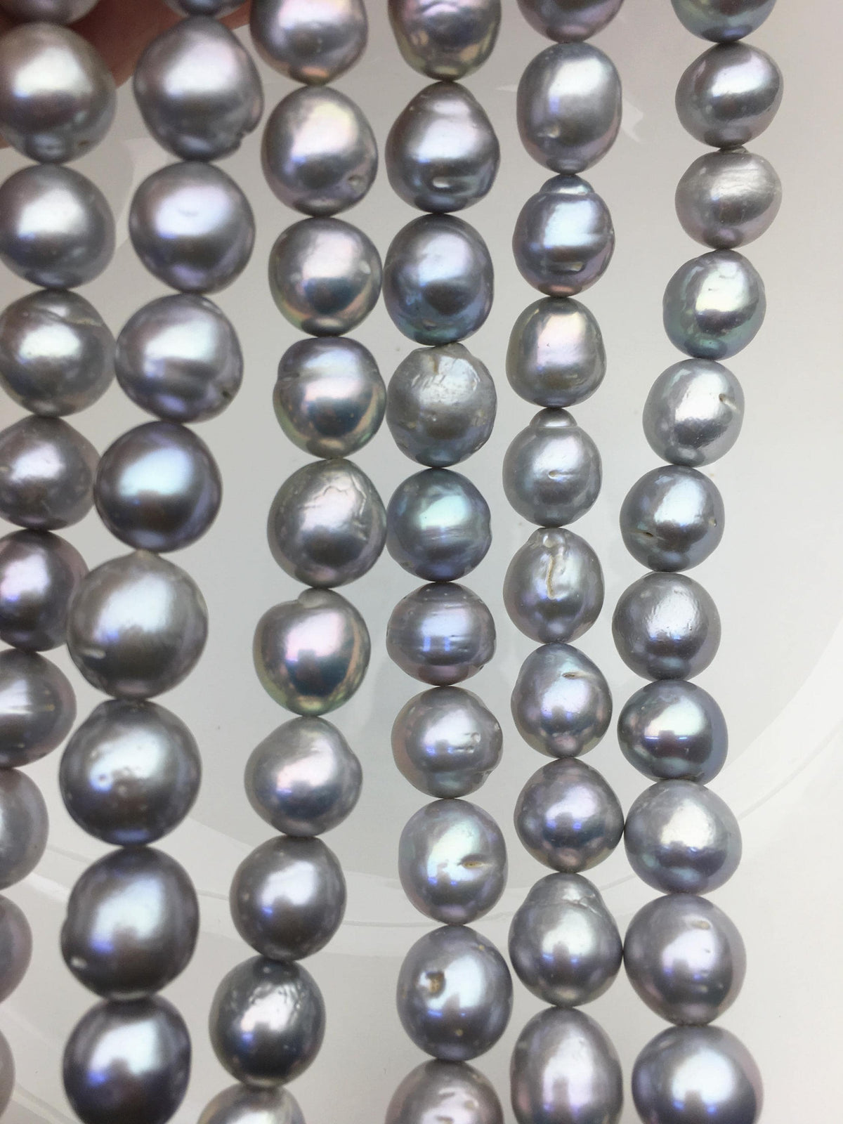 AA 11-13mm big gray baroque drop Edison Freshwater Pearl,ED12-2A-5-76