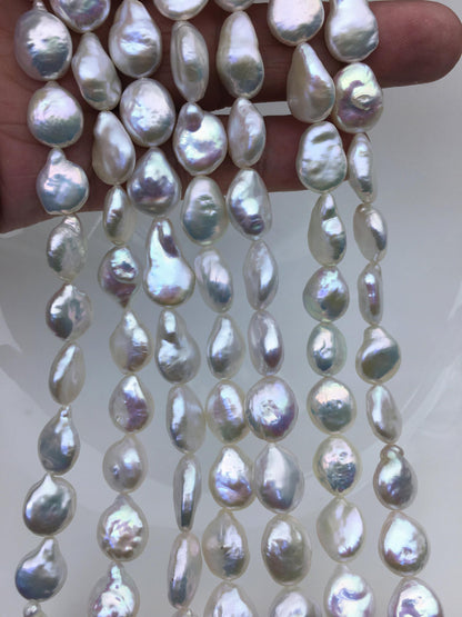 AAA 10-11mm White Drop Coin freshwater pearls,diy bead,flat round pearl bead,COIN12-2A-2-6