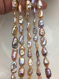 AAA 8-10mm natural pink purple long keshi Freshwater Pearl,DIY Loose Freshwater Pearl,ZS-200-121-15