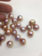 22pcs AAA 12-13mm Baroque Freshwater Mabe Natural Purple Rainbow Freshwater Pearls,no hole,MB-T45
