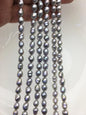 AAA 5-7mm gray baroque drop freshwater pearls,diy pearl beads,gift for her,Christmas,LR6-T8