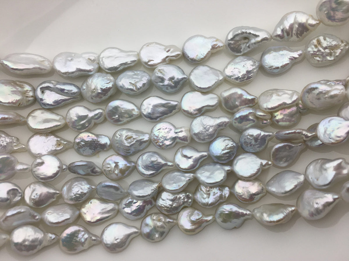 AA 11-12mm White Drop Coin freshwater pearls,diy bead,flat round pearl bead,COIN12-2A-2-22