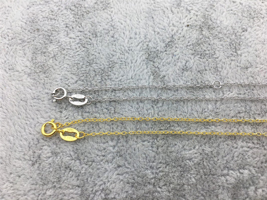 16+2''/23''/27''/31'' s925 Sterling Silver O Chain Necklace With Round Clasp,Replace Necklace,S925 Chain
