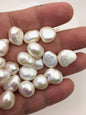 20pcs AAA 11.5-12.5mm white nugget freshwater pearls, white baroque pearl, irregular pearl, pearl wholesale supply China, LM12-T4