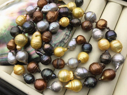 33'' AA 10-13mm misc color Drop Nuclear pearl Necklace,Wedding Necklace, Love, Mothers Day,Happiness,wholesale,NPN1-138