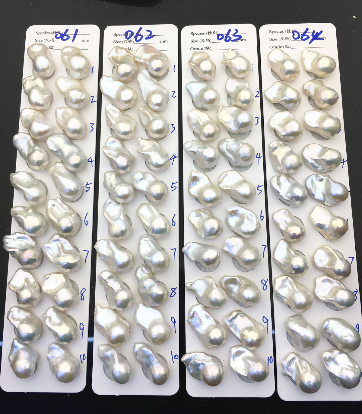 1 pair AAA 13-18x20-28mm White Flame ball Pearl Pairs-0.9mm top half hole-large Baroque freshwater pearl pairs, Fire Ball Pearl, FL15-3A-8-41