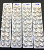 1 pair AAA 13-18x20-28mm White Flame ball Pearl Pairs-0.9mm top half hole-large Baroque freshwater pearl pairs, Fire Ball Pearl, FL15-3A-8-41