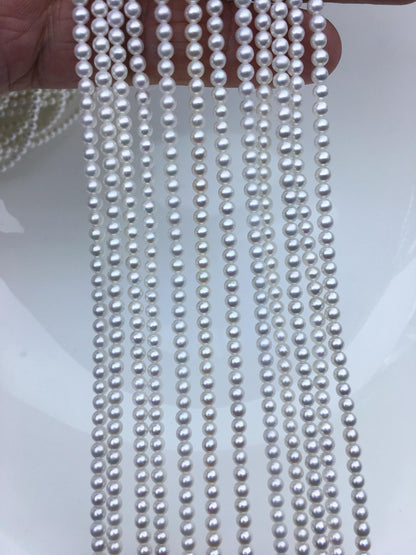 AAA 3-3.5mm white round freshwater pearls,white round pearl,pearl wholesale,RP3-3A-3