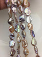 AA+ 13-15mm natural pink purple keshi Freshwater Pearl, DIY Loose Freshwater Pearl, wholesale price, china wholesale pearl, ZS-200-121-5