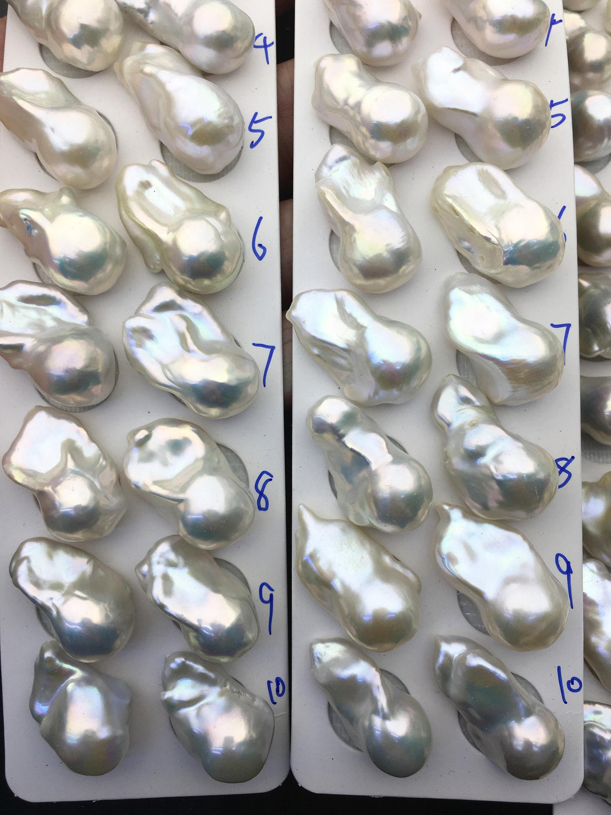 1 pair AAA 13-18x20-28mm White Flame ball Pearl Pairs-0.9mm top half hole-large Baroque freshwater pearl pairs, Fire Ball Pearl, FL15-3A-8-41