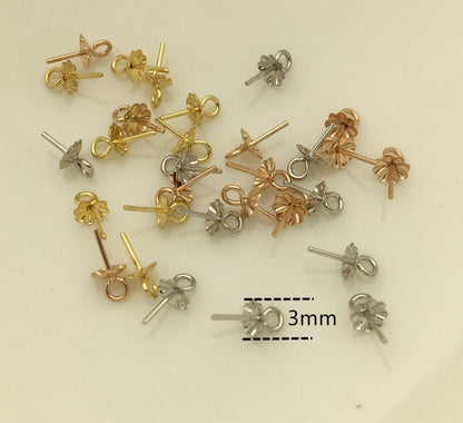 18k yellow/rose gold/white 18k solid gold pendant hook, for pendant,DIY,wholesale,ASG-Pd-004