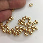 20pcs 4x5.5mm Yellow Gold Ellipse Gold Beads,copper plated 18k solid gold,AAL-003-11