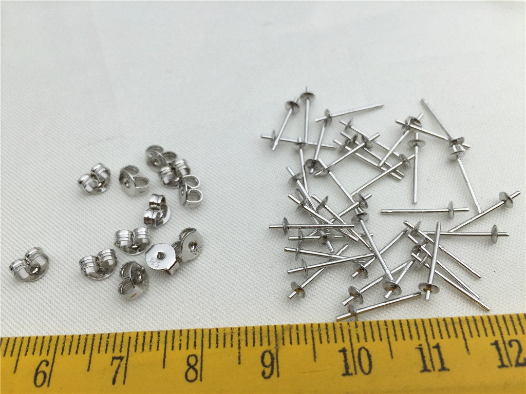 Quality Update! High quality sterling silver stud, s925 sterling silver stud, rose gold, yellow gold stud for earrings, ASL-ER-003