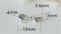 Big Size sterling silver Cup Pearl Bail Pin Pendant for Half-drilled Beads Charms Jewelry Making Accessory,ASL-P-002