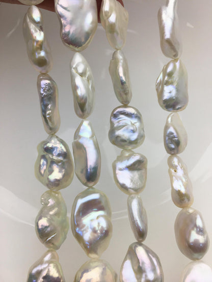AA+ 13-19mm White baroque Freshwater Pearl,DIY Loose Freshwater Pearl,ZS-200-18
