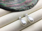 AAA 9mm White rice pearl flower cz stud earrings,S925 Sterling Silver pearl earrings,pearl for women for girl,SE3-146