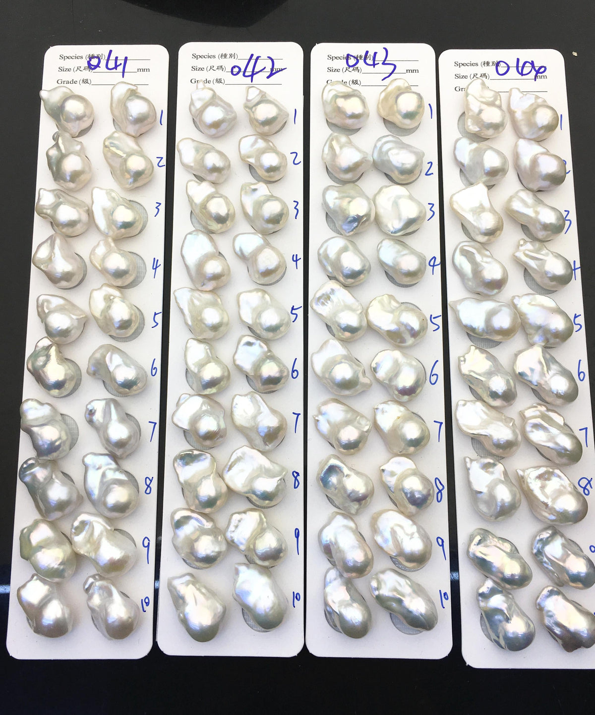 1 pair AAA 14-17x20-25mm White Flameball Pearl Pairs - 0.9mm top half hole - large Baroque freshwater pearl pairs, FL15-3A-8-36