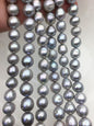 AA 11-13mm big gray baroque drop Edison Freshwater Pearl,ED12-2A-5-76