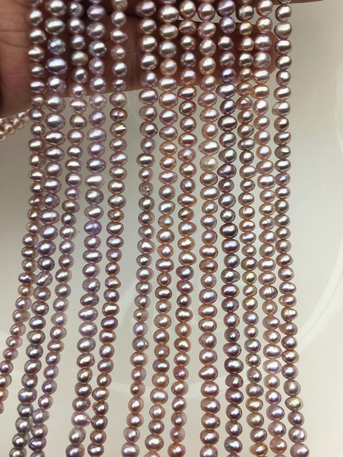 AA+ 4-5mm purple potato freshwater pearls, seed freshwater pearl, for pearl necklace, for pearl earrings, Wedding Bride, CR4-T2