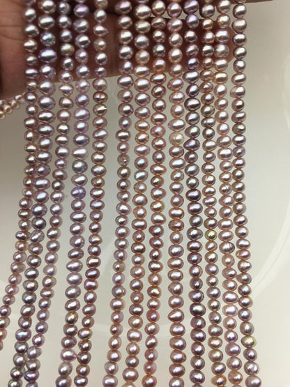 AA+ 4-5mm purple potato freshwater pearls, seed freshwater pearl, for pearl necklace, for pearl earrings, Wedding Bride, CR4-T2