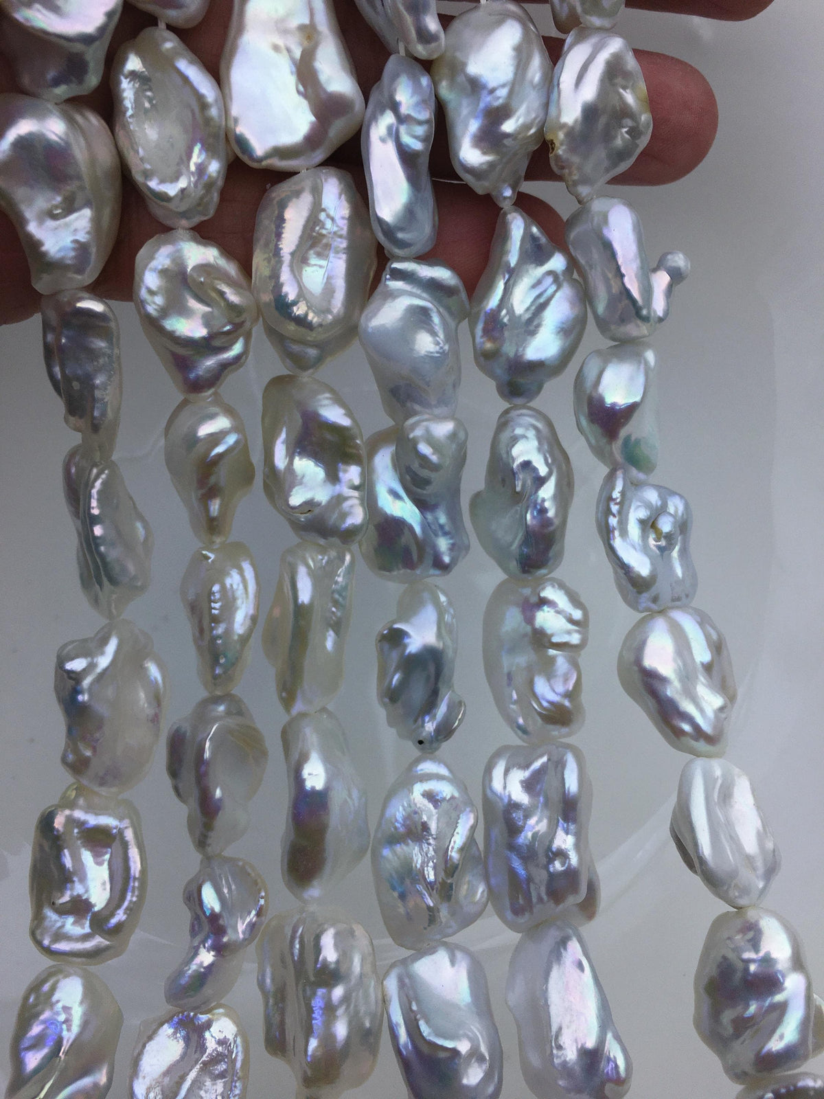 AA+ 14-16mm white thick keshi Freshwater Pearl,Loose Freshwater Pearl,wholesale price,china wholesale pearl,ZS-200-90