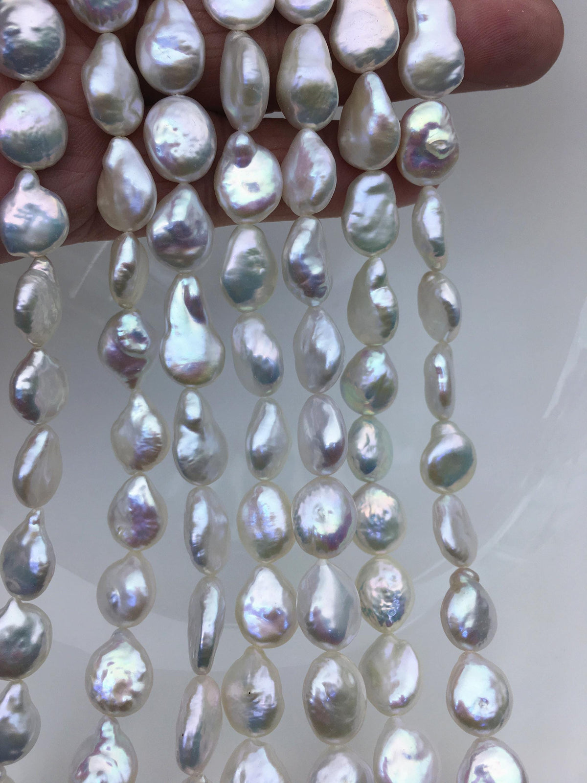 AAA 10-11mm White Drop Coin freshwater pearls,diy bead,flat round pearl bead,COIN12-2A-2-6