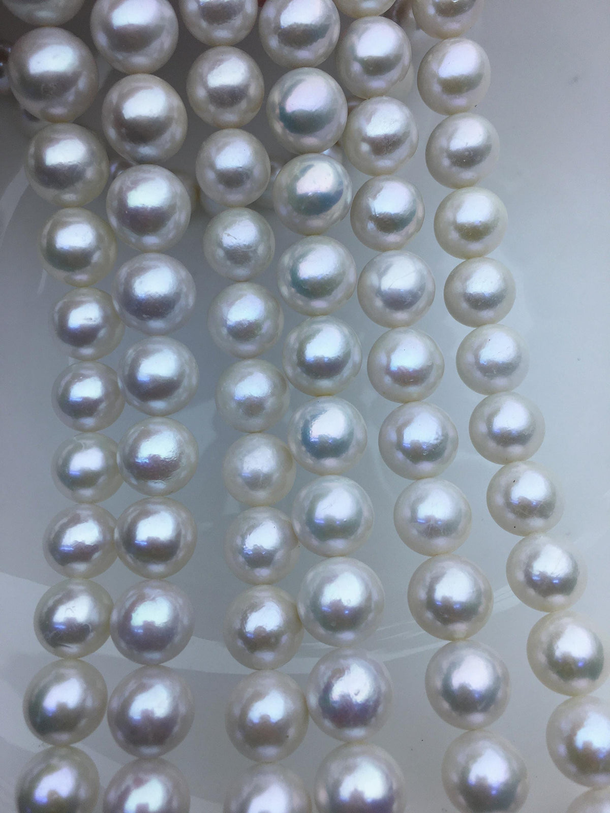AA+ 11-13mm white round freshwater pearls, loose pearl beads, round pearl string, pearl necklace DIY jewelry material, RP12-2A-3