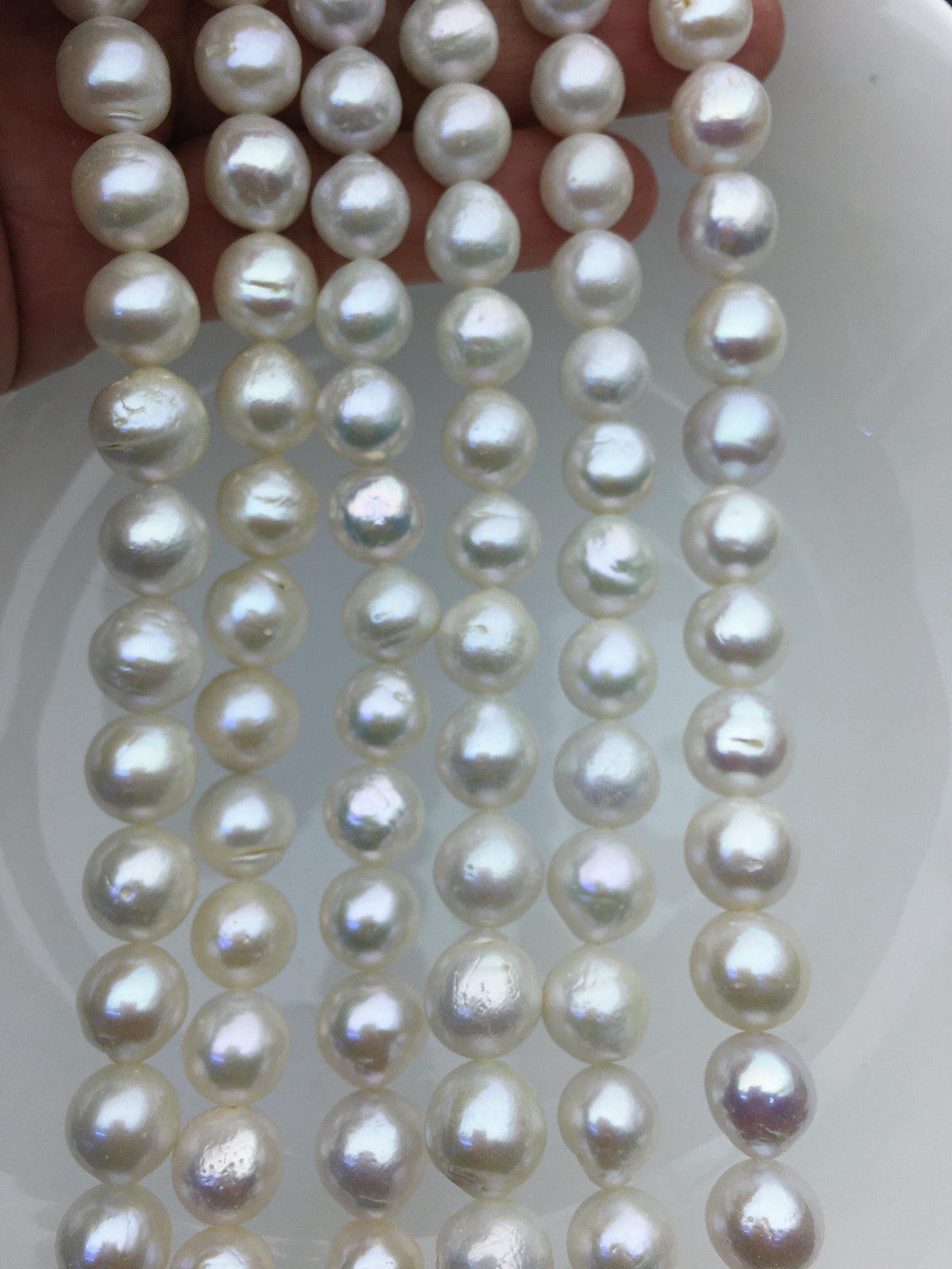 AA 10-12mm white baroque drop Edison Freshwater Pearl,ED12-2A-5-21