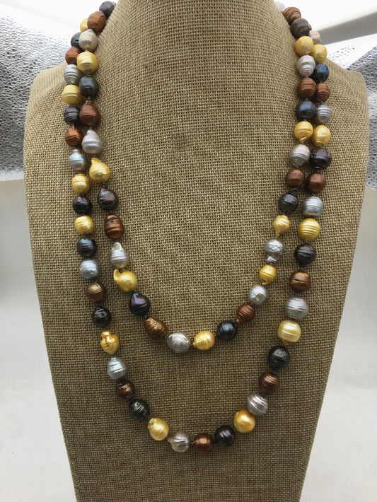 51'' AA 10-13mm misc color Drop Nuclear pearl Necklace,Wedding Necklace, Love, Mothers Day,Happiness,wholesale,NPN1-139