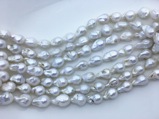 15.5'' A 9-11mm white flame ball pearl,FL15-2A-5-100