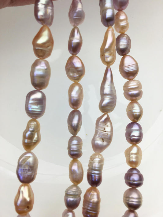 4 strands AA 8-10mm pink purple keshi Freshwater Pearl,DIY Loose Freshwater Pearl,ZS-200-121-6